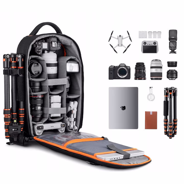 Rucsac foto K&F Concept Beta KF13.140 pentru aparat, obiective, trepied și laptop - imagine 4