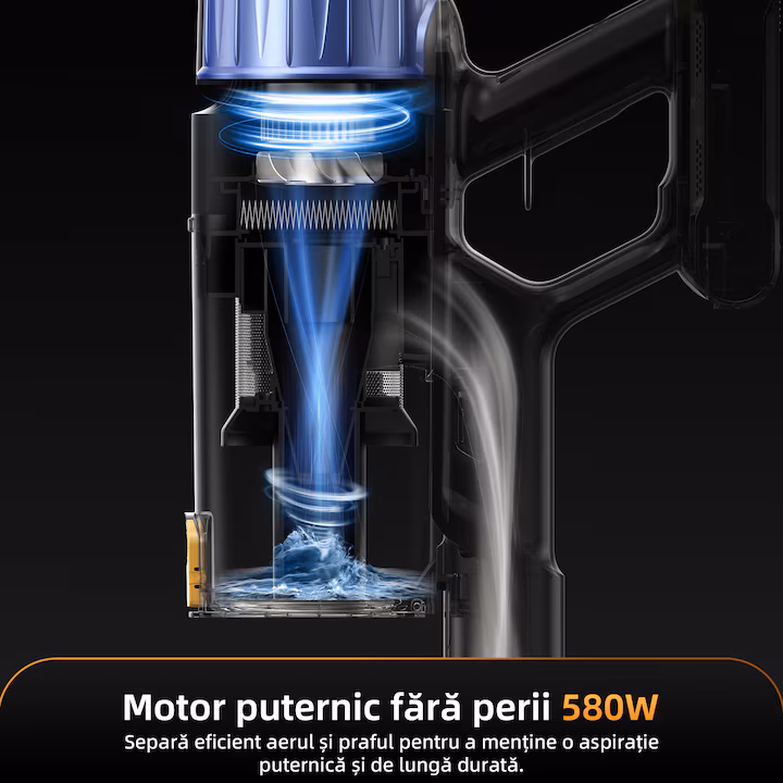 Aspirator vertical fără fir Proscenic P15 580 W 60 kPa - imagine 4