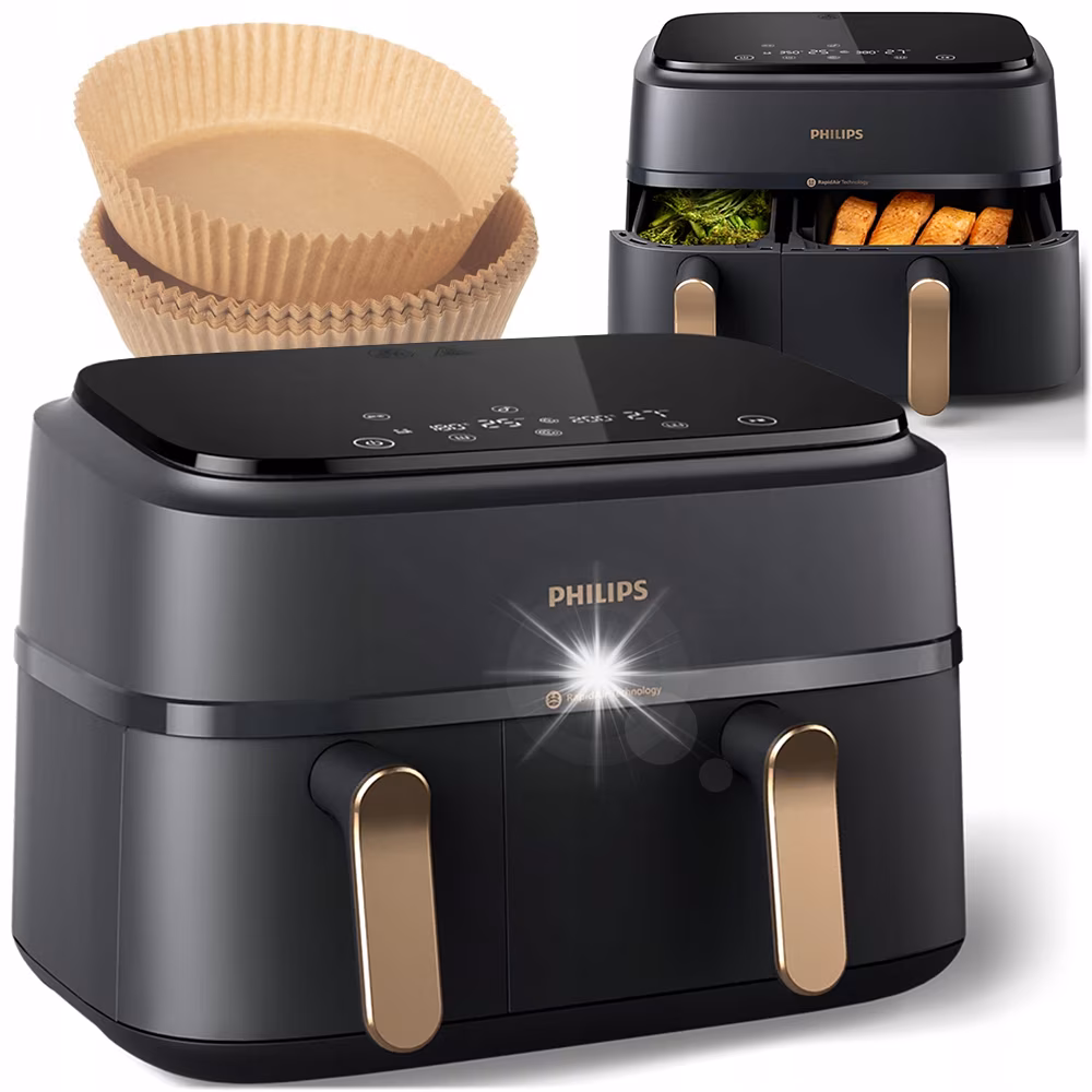 Philips Airfryer Dual Basket NA352/00 – imagine 2