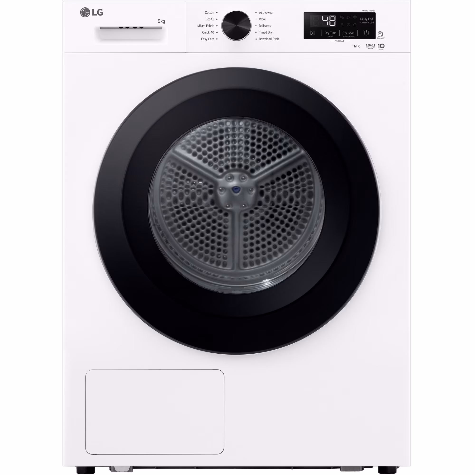 Uscător de rufe LG RHX1009NWK cu pompă de căldură