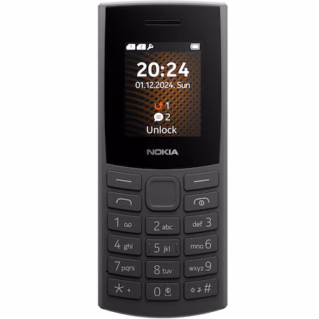 Nokia 105 4G (2024) Dual SIM Charcoal